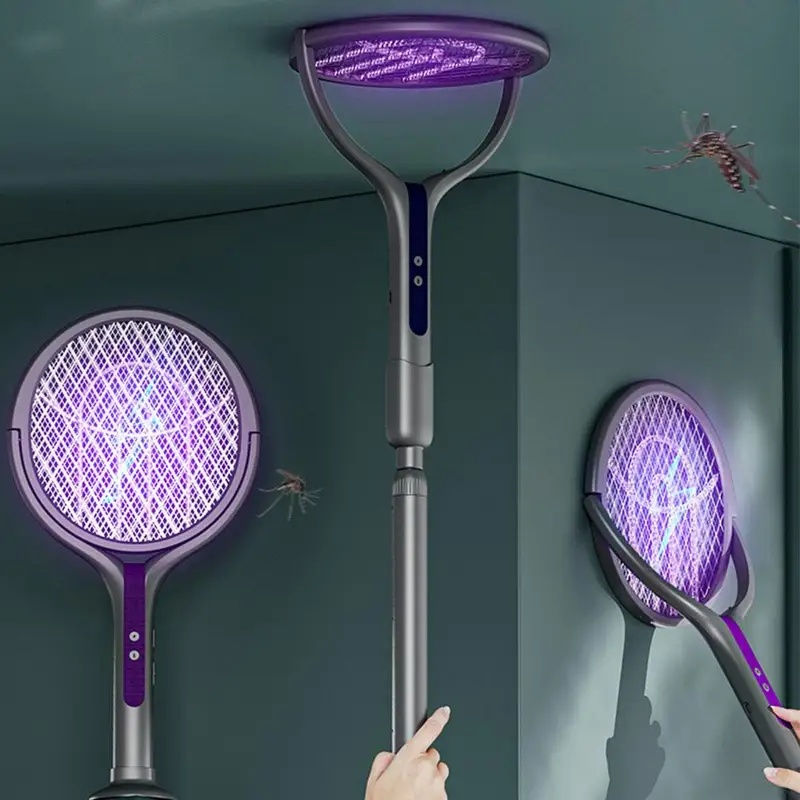 Head Racket Boom - Draaibare kop insectenverjager racket automatische muggenracket
