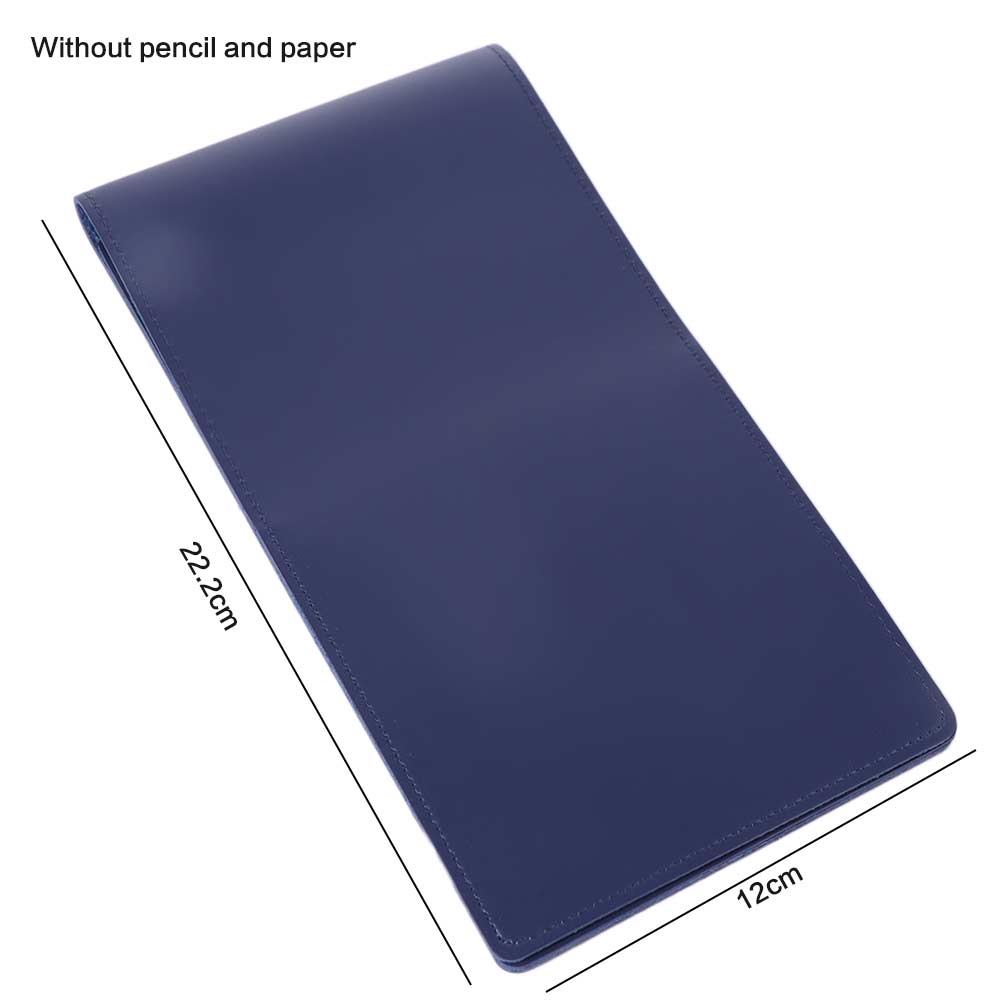 Golf Scorecard Holder - PU Lederen Golfscoreboek Afstandsbewijsboek Zwart Bruin