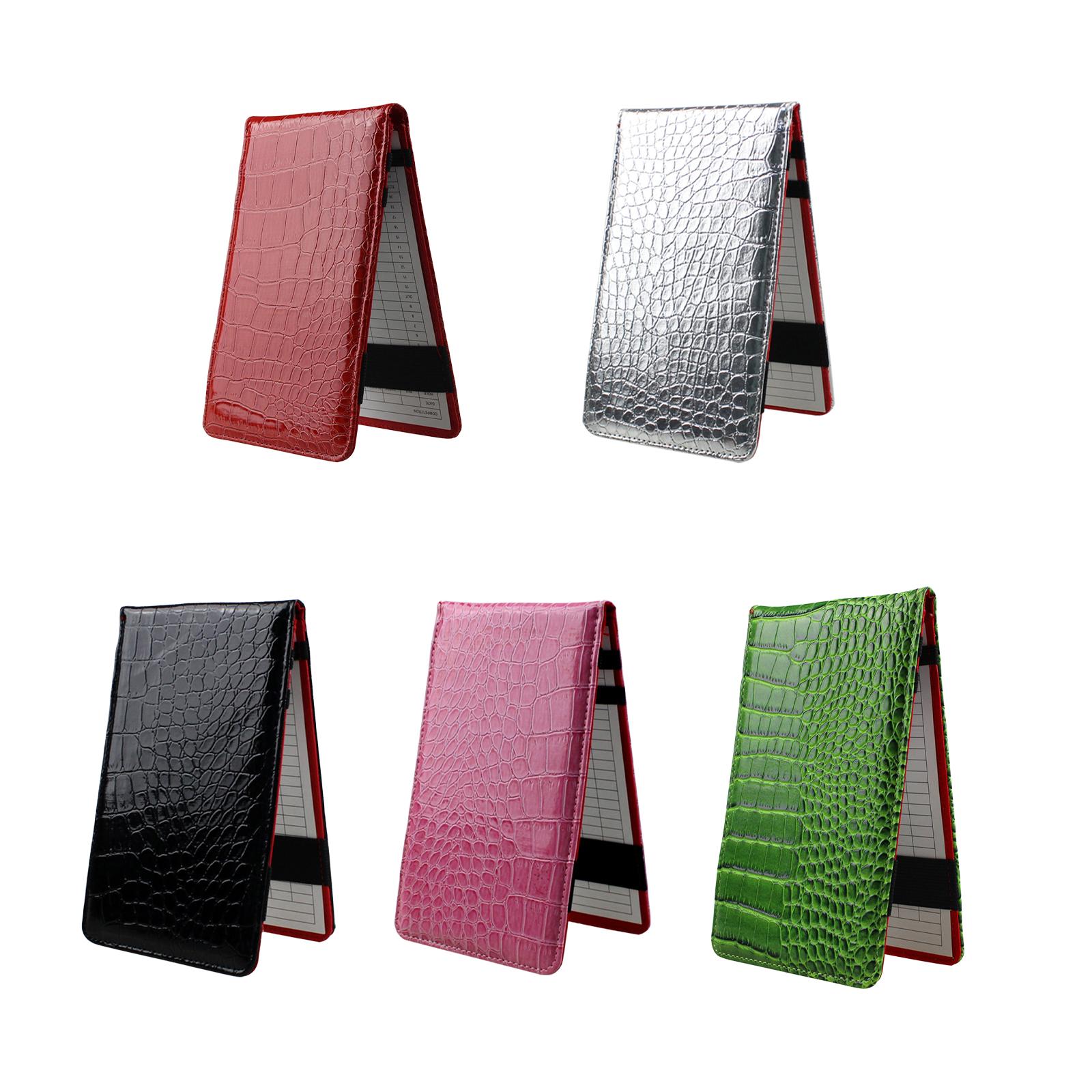 Golf Scorecard Holder - PU-leer golf scorekaarthouder afstandsbokshoes multifunctioneel stevig