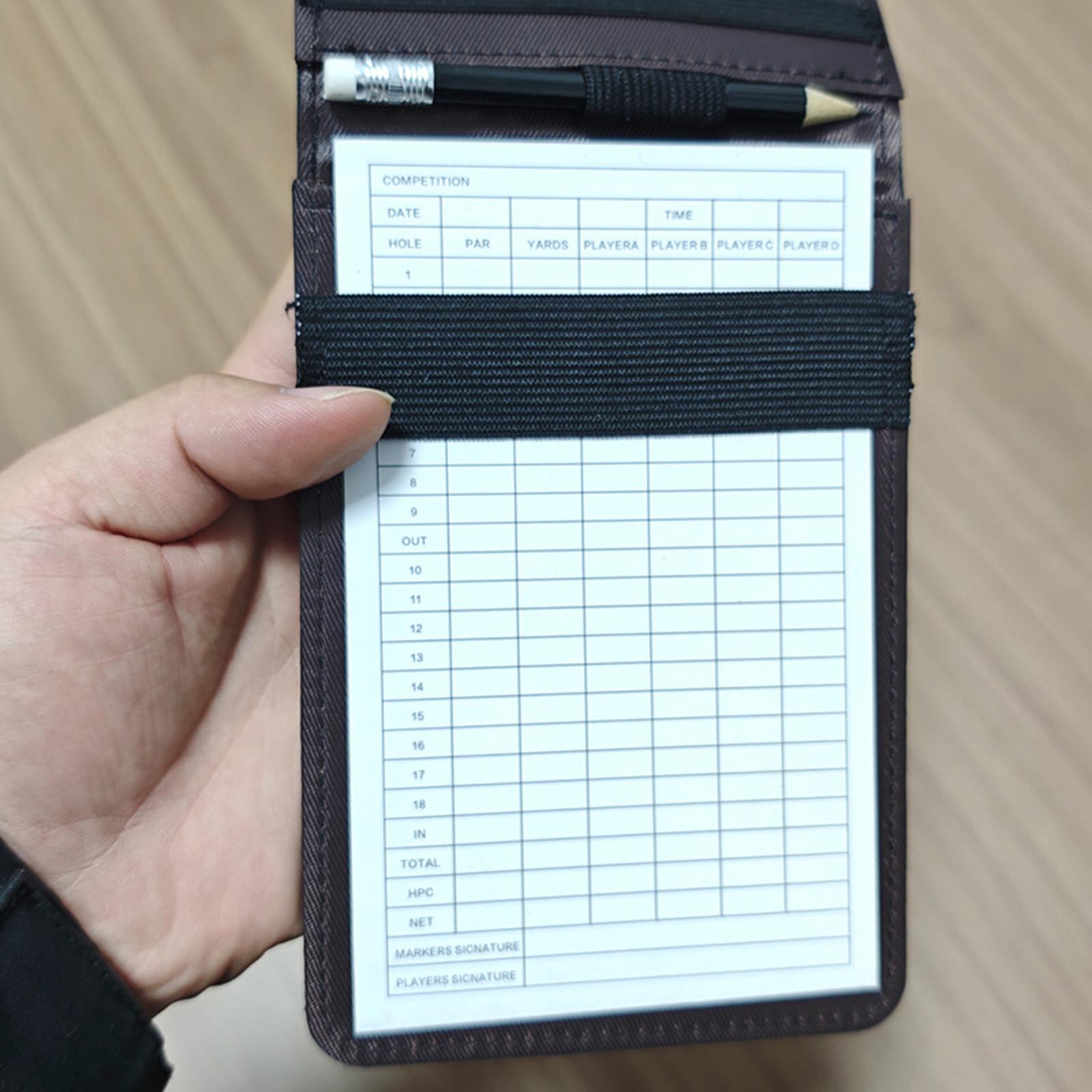PU-leer golf scoreboek herbrui - Golf Scorecard Holder recensie en prijs