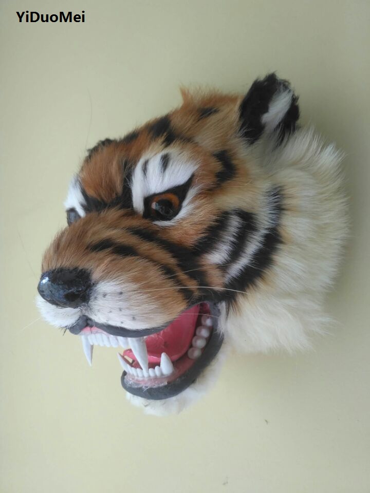 Grote 24X20Cm Kunstmatige Tijg - Head Racket Boom recensie en prijs