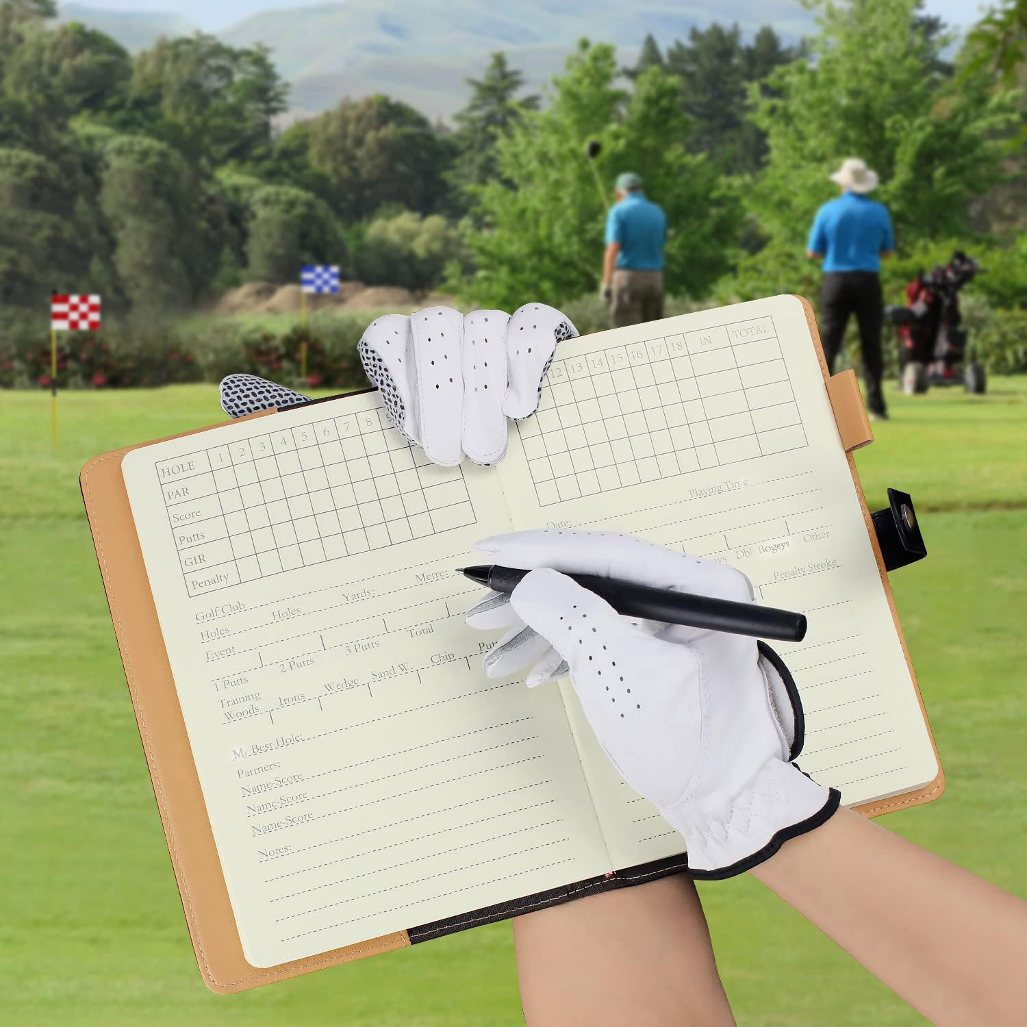 Zwart lederen golf scorecardho - Golf Scorecard Holder recensie en prijs
